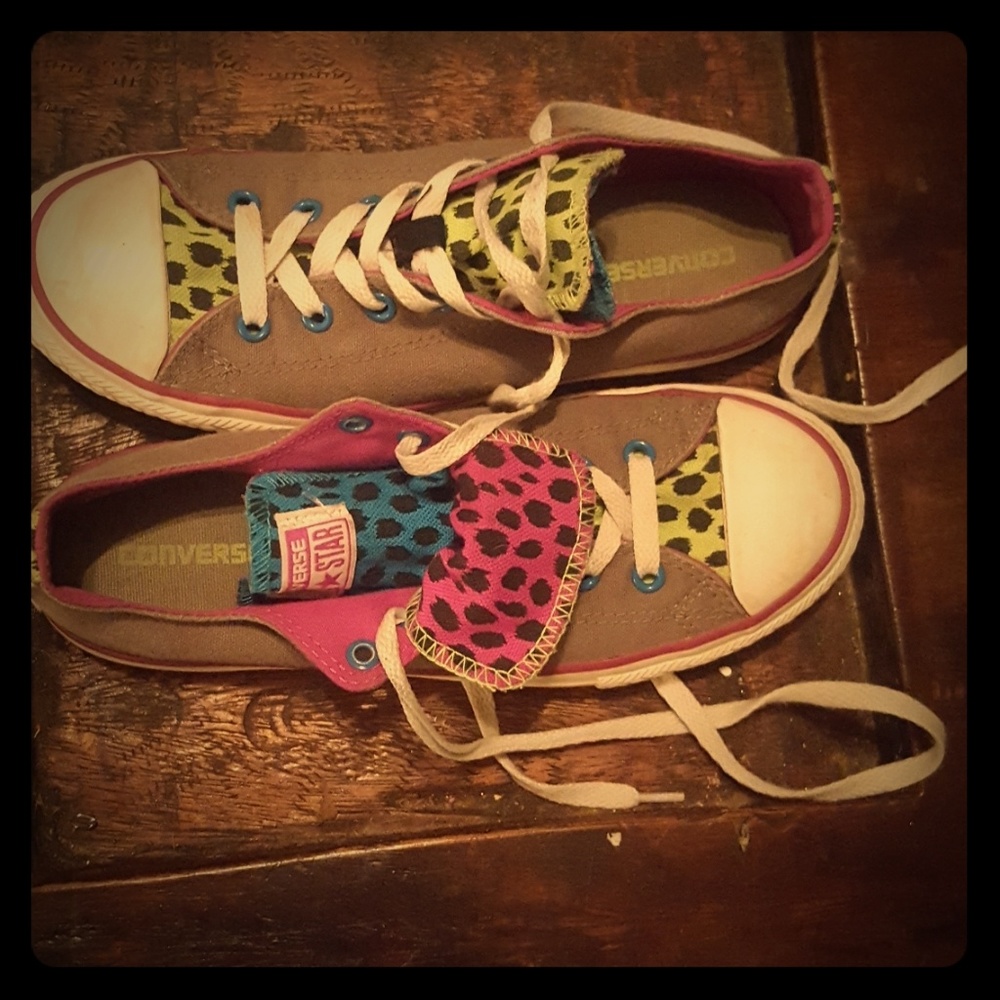 Converse shoes multi colored